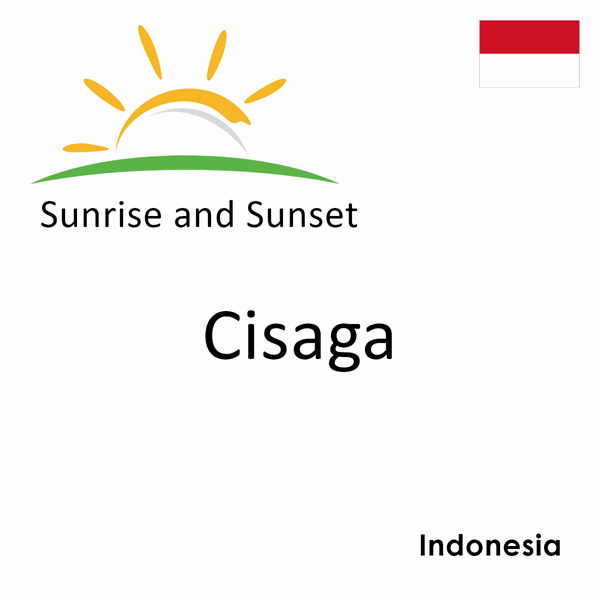 Sunrise and sunset times for Cisaga, Indonesia