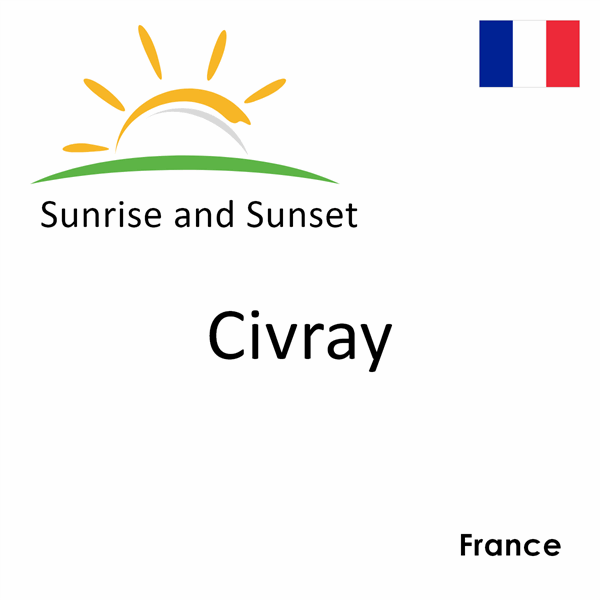 Sunrise and sunset times for Civray, France