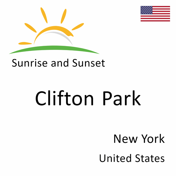 Sunrise and sunset times for Clifton Park, New York, United States