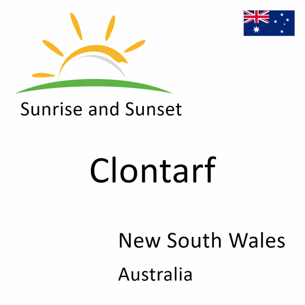 Sunrise and sunset times for Clontarf, New South Wales, Australia