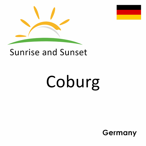 Sunrise and sunset times for Coburg, Germany