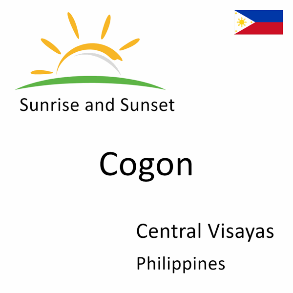 Sunrise and sunset times for Cogon, Central Visayas, Philippines