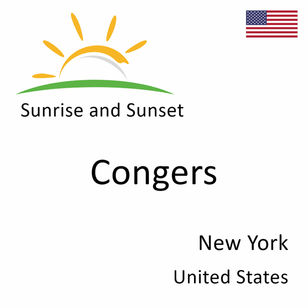 Sunrise and sunset times for Congers, New York, United States