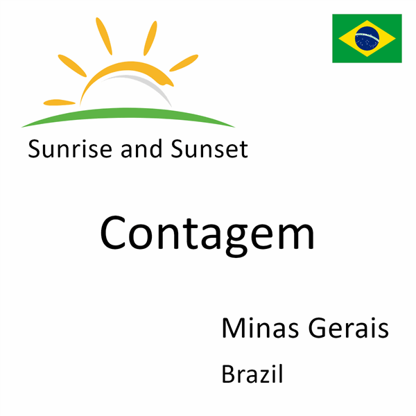 Sunrise and sunset times for Contagem, Minas Gerais, Brazil