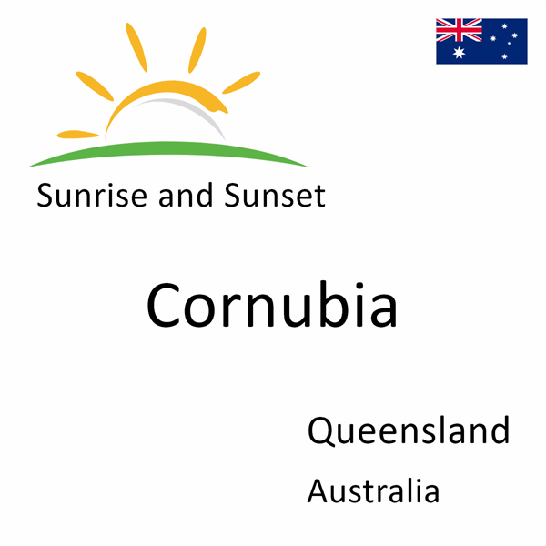 Sunrise and sunset times for Cornubia, Queensland, Australia