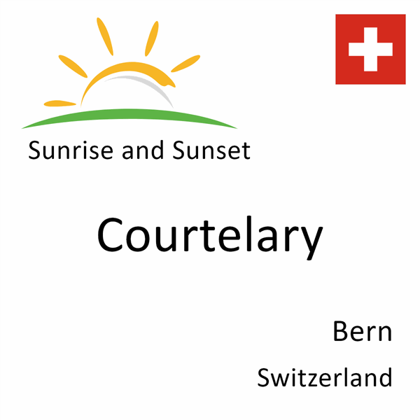 Sunrise and sunset times for Courtelary, Bern, Switzerland