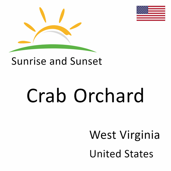 Sunrise and sunset times for Crab Orchard, West Virginia, United States