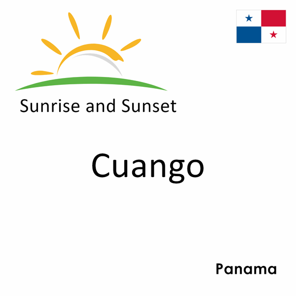 Sunrise and sunset times for Cuango, Panama