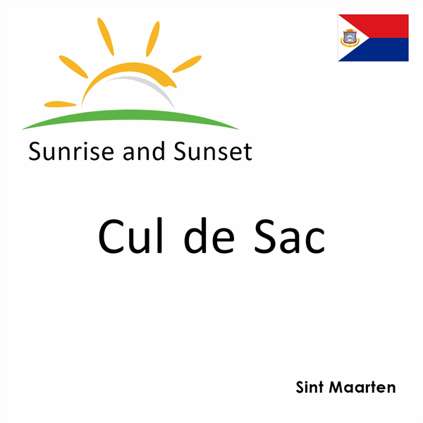 Sunrise and sunset times for Cul de Sac, Sint Maarten