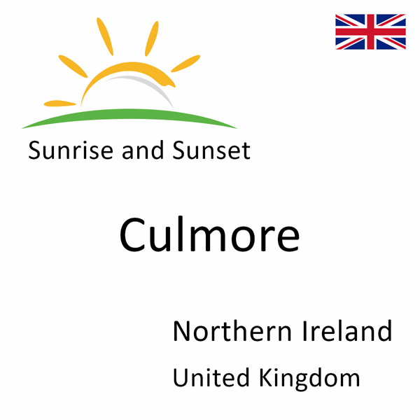 Sunrise and sunset times for Culmore, Northern Ireland, United Kingdom
