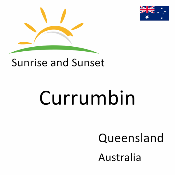 Sunrise and sunset times for Currumbin, Queensland, Australia