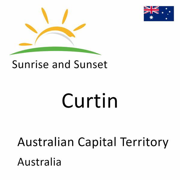 Sunrise and sunset times for Curtin, Australian Capital Territory, Australia