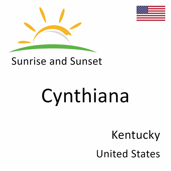 Sunrise and sunset times for Cynthiana, Kentucky, United States