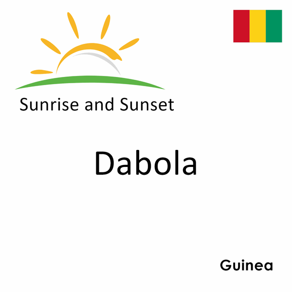 Sunrise and sunset times for Dabola, Guinea