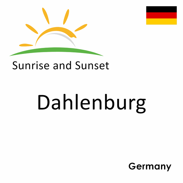 Sunrise and sunset times for Dahlenburg, Germany