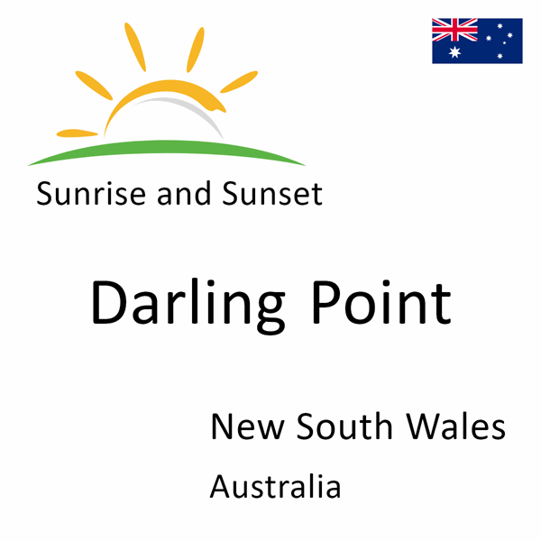 Sunrise and sunset times for Darling Point, New South Wales, Australia