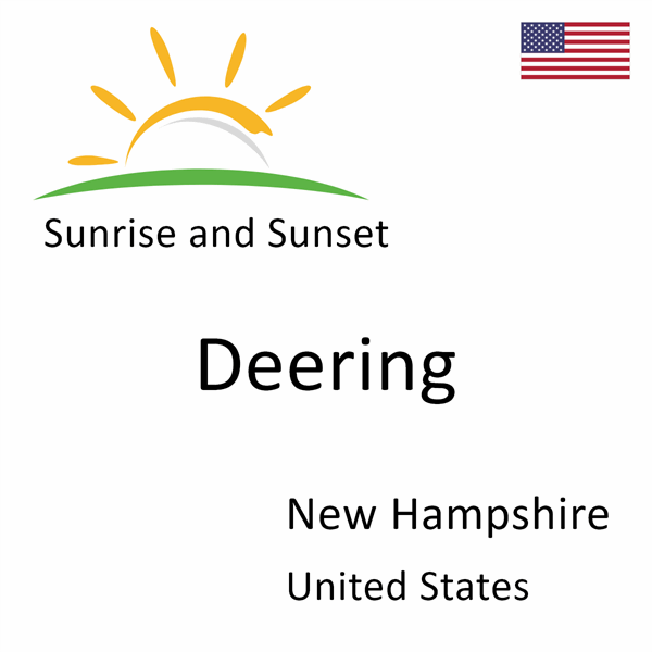 Sunrise and sunset times for Deering, New Hampshire, United States