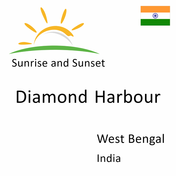 Sunrise and sunset times for Diamond Harbour, West Bengal, India