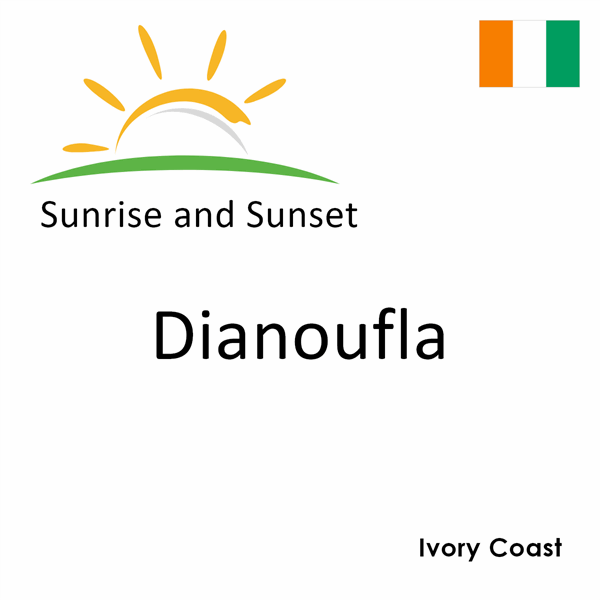 Sunrise and sunset times for Dianoufla, Ivory Coast