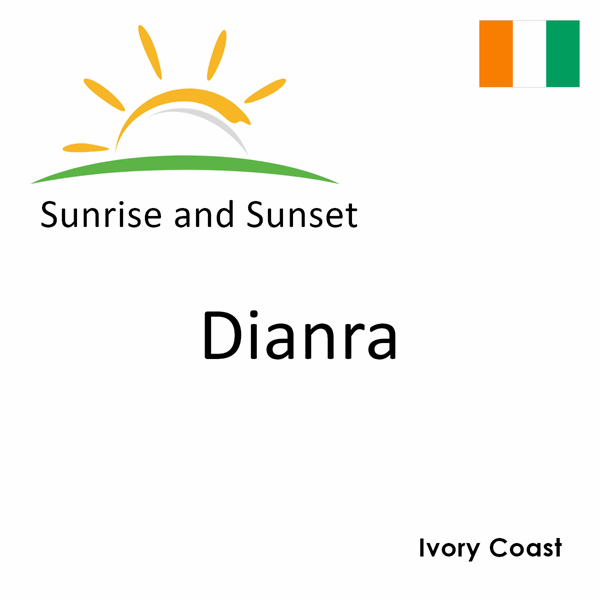 Sunrise and sunset times for Dianra, Ivory Coast