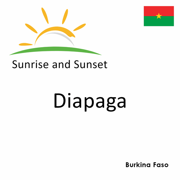 Sunrise and sunset times for Diapaga, Burkina Faso