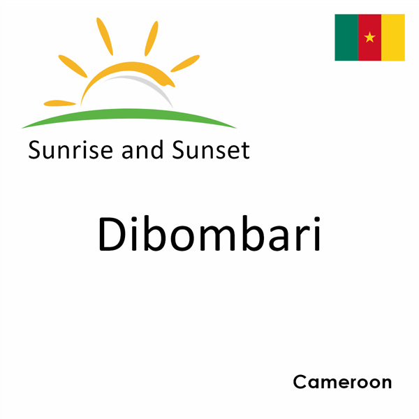 Sunrise and sunset times for Dibombari, Cameroon