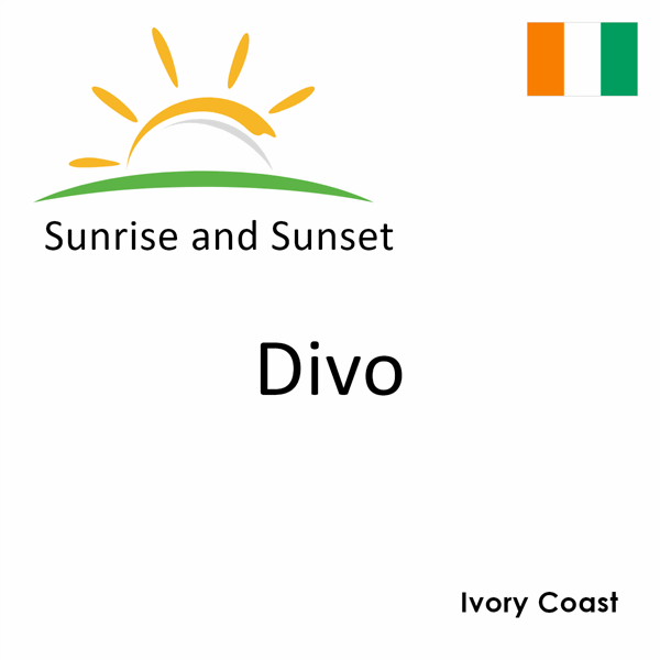 Sunrise and sunset times for Divo, Ivory Coast