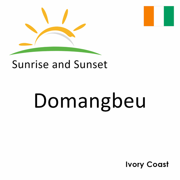 Sunrise and sunset times for Domangbeu, Ivory Coast