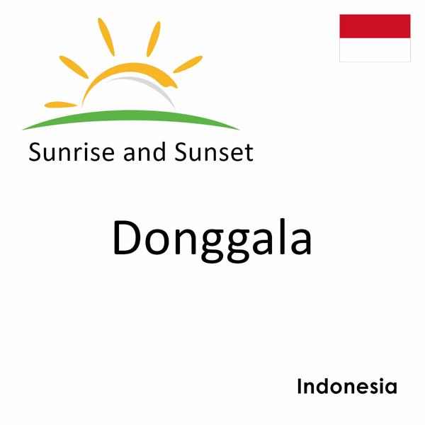 Sunrise and sunset times for Donggala, Indonesia