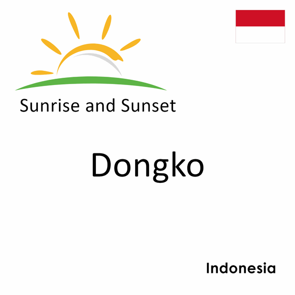 Sunrise and sunset times for Dongko, Indonesia