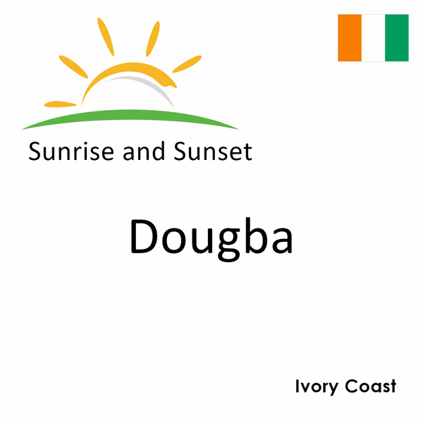 Sunrise and sunset times for Dougba, Ivory Coast