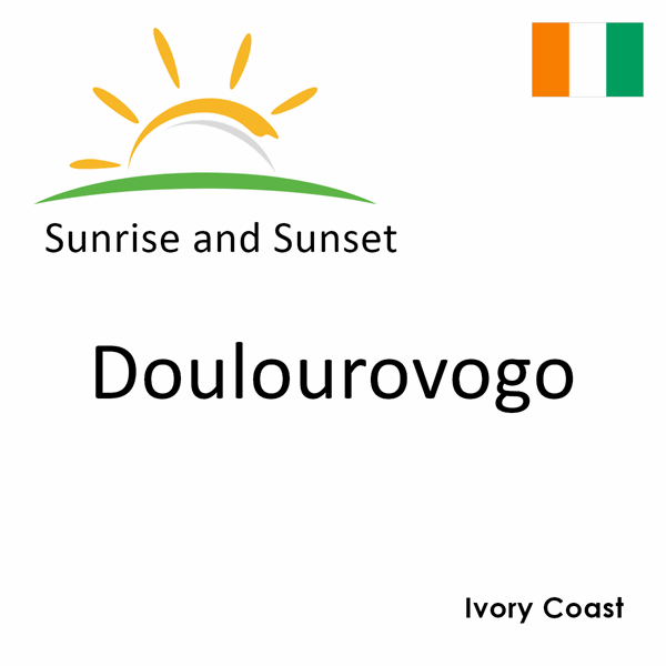 Sunrise and sunset times for Doulourovogo, Ivory Coast