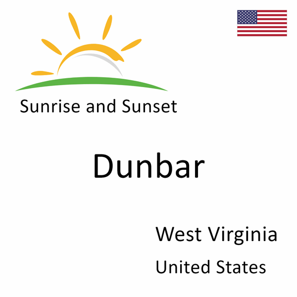 Sunrise and sunset times for Dunbar, West Virginia, United States