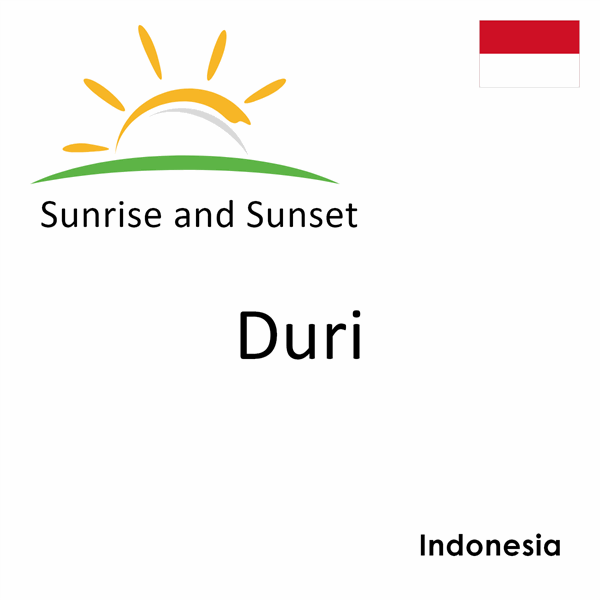 Sunrise and sunset times for Duri, Indonesia