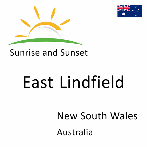 Sunrise and sunset times for East Lindfield, New South Wales, Australia