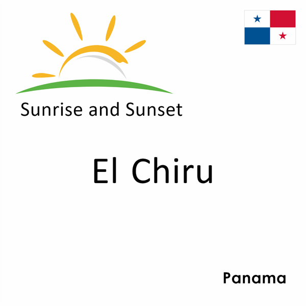 Sunrise and sunset times for El Chiru, Panama