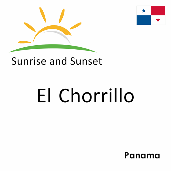 Sunrise and sunset times for El Chorrillo, Panama