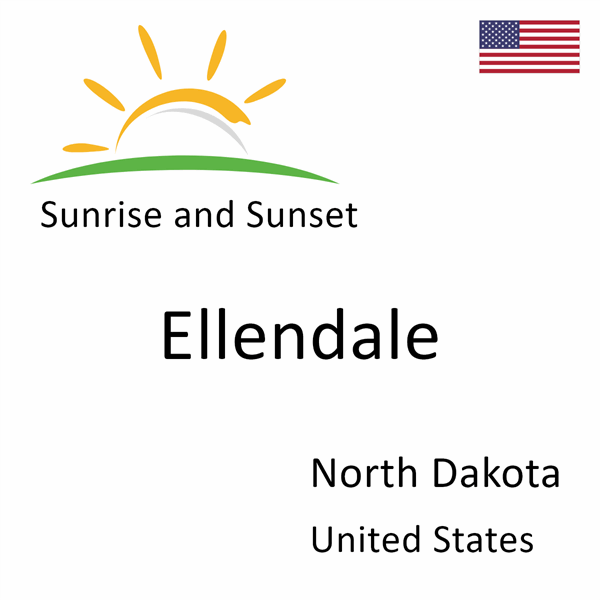 Sunrise and sunset times for Ellendale, North Dakota, United States