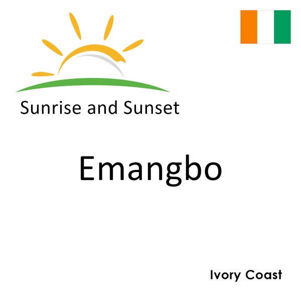 Sunrise and sunset times for Emangbo, Ivory Coast