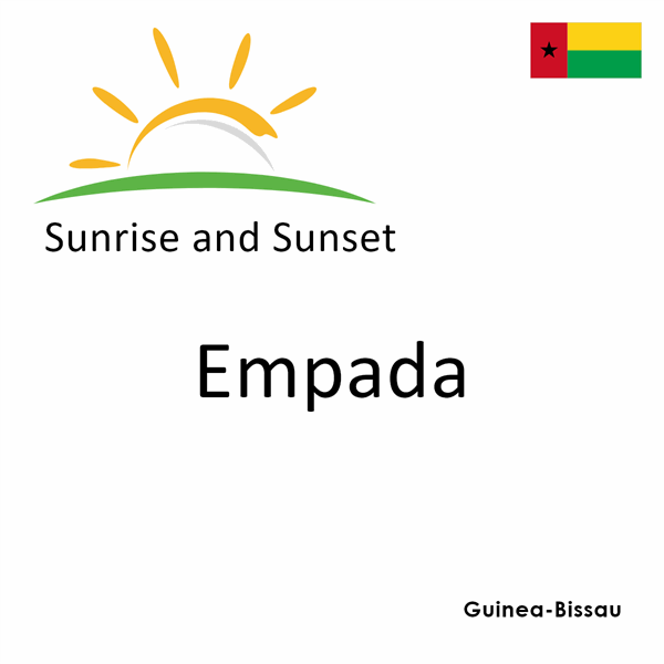 Sunrise and sunset times for Empada, Guinea-Bissau