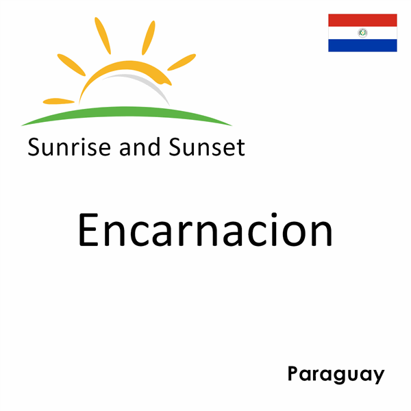 Sunrise and sunset times for Encarnacion, Paraguay