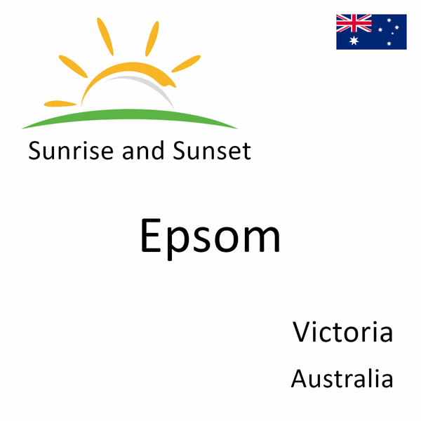 Sunrise and sunset times for Epsom, Victoria, Australia