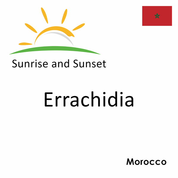 Sunrise and sunset times for Errachidia, Morocco