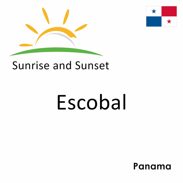 Sunrise and sunset times for Escobal, Panama