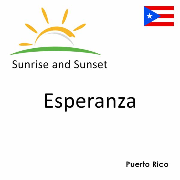 Sunrise and sunset times for Esperanza, Puerto Rico