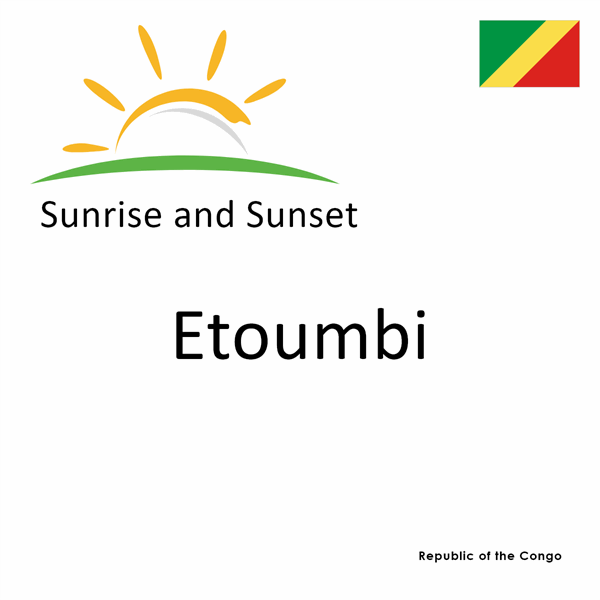 Sunrise and sunset times for Etoumbi, Republic of the Congo