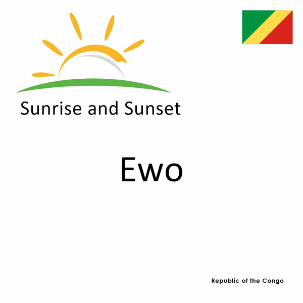 Sunrise and sunset times for Ewo, Republic of the Congo