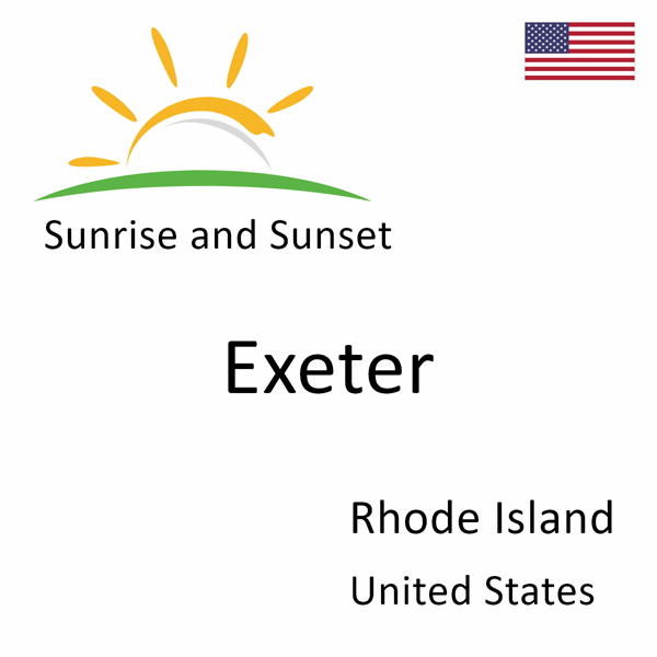 Sunrise and sunset times for Exeter, Rhode Island, United States