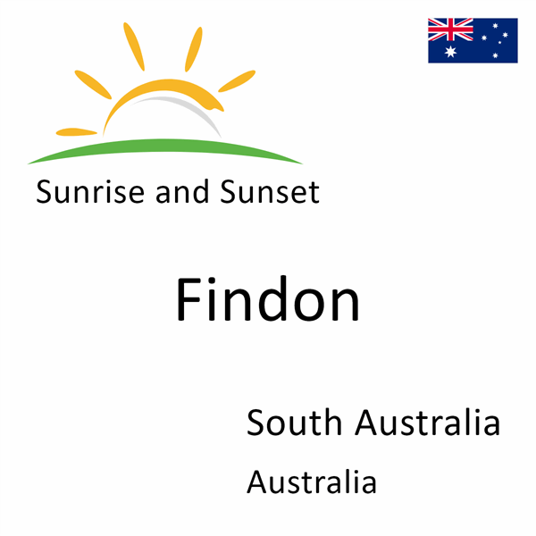 Sunrise and sunset times for Findon, South Australia, Australia