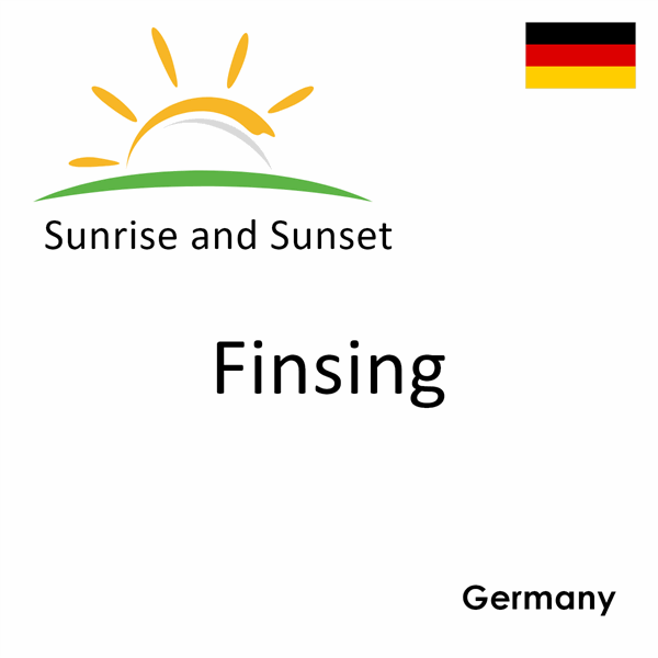 Sunrise and sunset times for Finsing, Germany